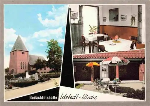 AK / Ansichtskarte  Idstedt Kirche Gedaechtnishalle Gaststaette Petersen