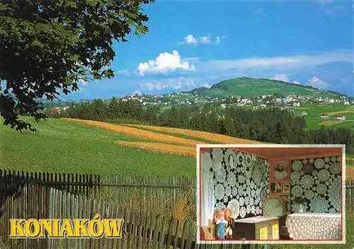 AK / Ansichtskarte 73969431 Koniakow_Istebna_PL Panorama Spitzen Handarbeit