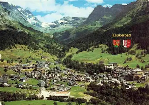 AK / Ansichtskarte  Leukerbad_Loueche-les-Bains_VS Panorama Blick gegen Balmhorn Gitzifurgge und Majinghorn Alpen