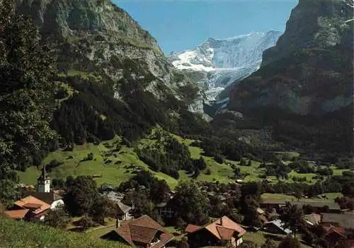 AK / Ansichtskarte  Grindelwald_BE Panorama Blick gegen Fiescherwand Berner Alpen