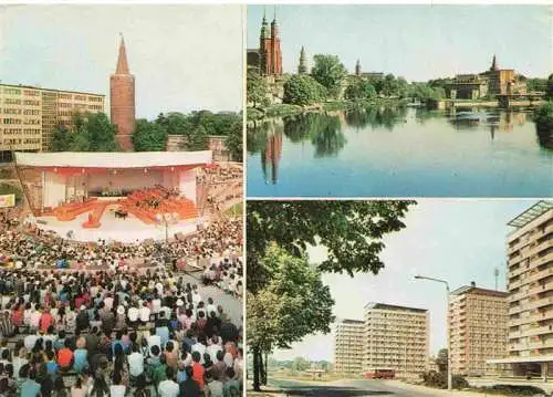 AK / Ansichtskarte  OPOLE__Oppeln_Oberschlesien_PL Amphitheater Partie an der Oder Hochhaeuser