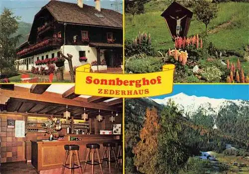 AK / Ansichtskarte  Zederhaus_Lungau_AT Urlaub auf dem Bauernhof Sonnberghof Landschaftspanorama Alpen