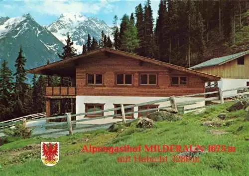 AK / Ansichtskarte  Neustift__Stubaital_Tirol_AT Alpengasthof Milderaun Blick gegen Habicht Alpen