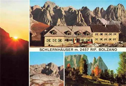 AK / Ansichtskarte 73969476 Voels_Schlern_Suedtirol_IT Schlernhaeuser Rufigio Bolzano Landschaftspanorama Dolomiten