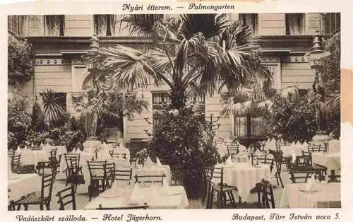 AK / Ansichtskarte 73969495 BUDAPEST_HU Vadaszkuert szalloda Nyári étterem Hotel Jaegerhorn Palmengarten