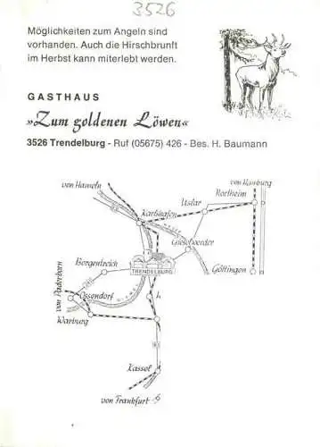 AK / Ansichtskarte  Trendelburg_Diemel_Deisel_Hessen Gasthaus zum goldenen Loewen Zimmer