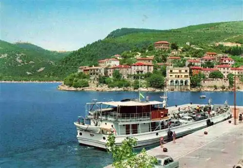 AK / Ansichtskarte 73969509 Rabac_Croatia Panorama mit Faehre