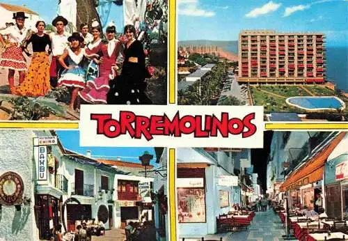 AK / Ansichtskarte  Torremolinos_ES Folkloregruppe Hotel Ortspartien