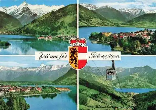 AK / Ansichtskarte 73969527 Zell_See_AT Fliegeraufnahmen mit Kitzsteinhorn Hohen Tauern Stenernem Meer Schmittenhoehe Seilbahn