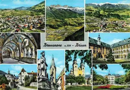 AK / Ansichtskarte  Bressanone_Brixen_Suedtirol_IT Fliegeraufnahmen Kirchen Inners Schloss