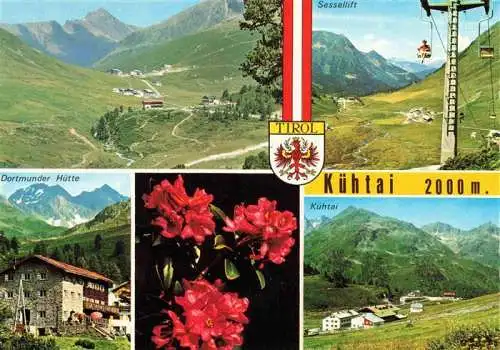 AK / Ansichtskarte 73969536 Kuehtai_Kuethai_Tirol_AT Panorama Sessellift Dortmunder Huette Kuehtai