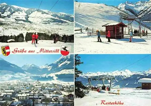 AK / Ansichtskarte 73969575 Mittersill_Oberpinzgau_AT Guggenlift Vogelsanglift Markt mit Felbertauern Panorama Resterhoehe