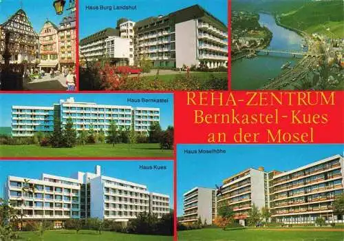 AK / Ansichtskarte 73969601 BERNKASTEL-KUES_Berncastel Haus Burg Landshut Fliegeraufnahme Haus Bernkastel Haus Kues Haus Moselhoehe