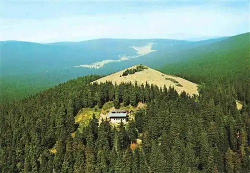 AK / Ansichtskarte  Lusen_1373m_Bayerischer_Wald Fliegeraufnahme mit Schutzhaus