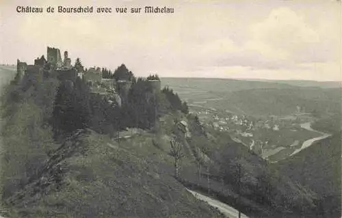 AK / Ansichtskarte 73969614 Bourscheid_Luxembourg Château de Bourscheid avec sur Michelau