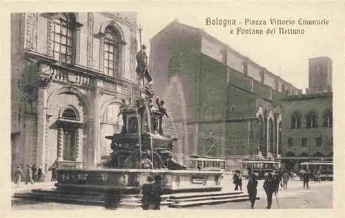 AK / Ansichtskarte  BOLOGNA_IT Piazza Vittorio Emanuele e Fontana del Nettuno