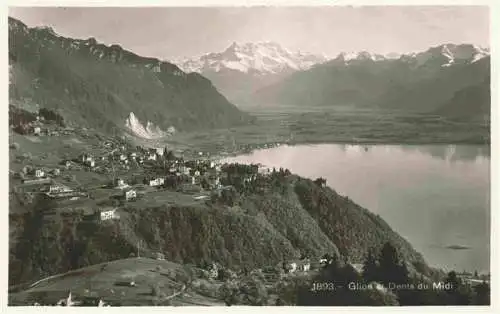 AK / Ansichtskarte  Glion__VD Lac Léman et les Dents du Midi Alpes