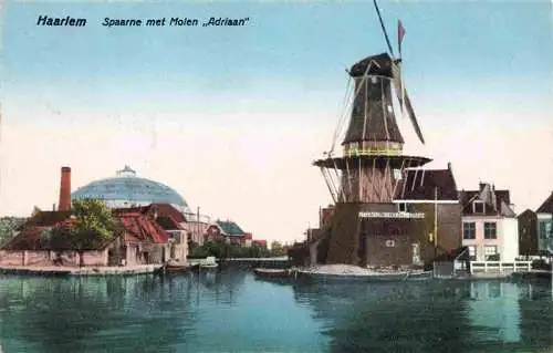 AK / Ansichtskarte 73969646 HAARLEM_NL Spaarne met Molen Adriaan