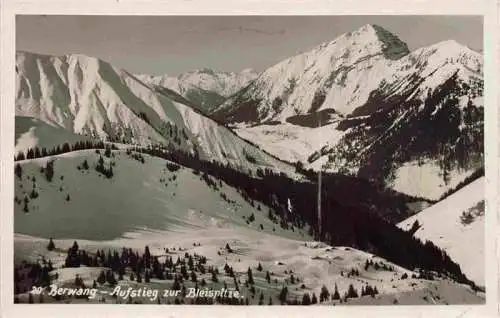 AK / Ansichtskarte  Berwang_Tirol_AT Panorama Aufsteig zur Bleispitze Winterlandschaft Alpen