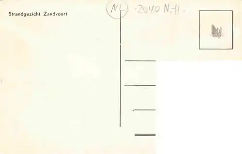 AK / Ansichtskarte 73969684 ZANDVOORT-AAN-ZEE_Noord_Holland_NL Strandgezicht