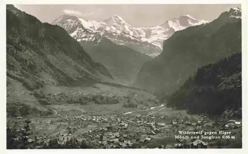 AK / Ansichtskarte  Wilderswil_Wilderswyl_BE Panorama Blick gegen Eiger Moench und Jungfrau Berner Alpen