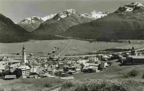 AK / Ansichtskarte  Samedan_Samaden_GR Panorama Alpen