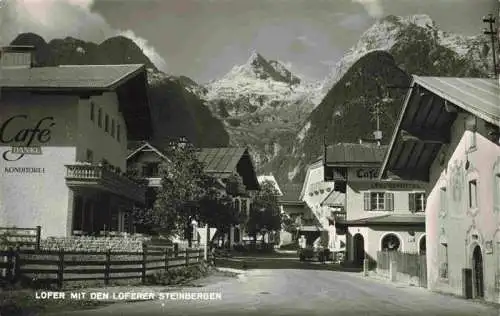 AK / Ansichtskarte 73969732 Lofer_AT Dorfpartie Blick gegen Loferer Steinberge