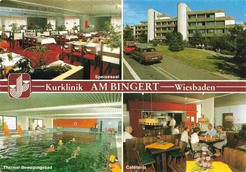 AK / Ansichtskarte 73969743 Wiesbaden Kurklinik am Bingert Speisesaal Thermal-Bewegungsbad Caféteria