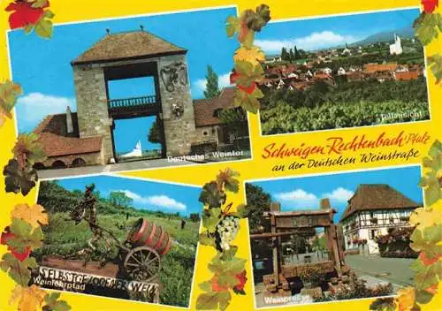 AK / Ansichtskarte 73969770 Rechtenbach_Schweigen-Rechtenbach Deutsches Weintor Totalansicht Weinlehrpfad Weinpresse