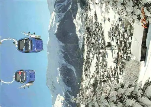 AK / Ansichtskarte  Klosters-Serneus_GR Skigebiet Alpen Seilbahn Winterpanorama Alpen