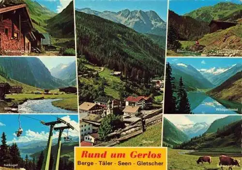 AK / Ansichtskarte 73969779 Gerlos_Zillertal_AT und Umgebung Krumbachtal Schwarzachtal Sessellift Isskogel Schronachtal Zillertaler Alpen