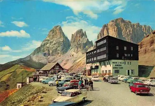 AK / Ansichtskarte 73969780 Sellajoch_Selva_di_Val_Gardena_IT Passo Sella Albergo Maria Flora Berghotel Dolomiten