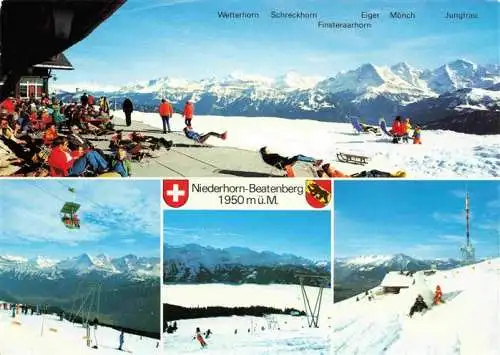 AK / Ansichtskarte  Beatenberg_Thunersee_BE Berghaus Skigebiet Berner Alpen Sesselbahn Panorama
