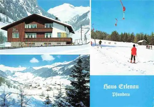 AK / Ansichtskarte  Pfunders_Vintl Gaestehaus Haus Erlenau Panorama Pustertal Skipiste