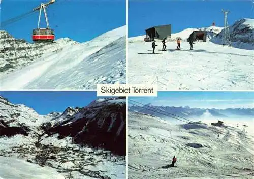 AK / Ansichtskarte  Leukerbad_Loueche-les-Bains_VS Skigebiet Torrent Alpenpanorama Kabinenbahn