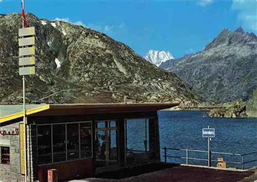 AK / Ansichtskarte  Grimsel_Pass Passhoehe Kiosk Bergsee Lauteraarhorn