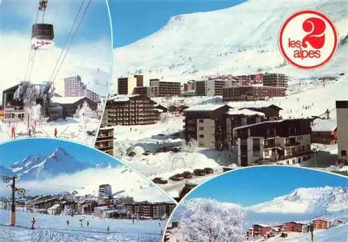 AK / Ansichtskarte  Les_2_Alpes_Les_Deux_Alpes_38_Isere Panorama Wintersportplatz Alpen Skipiste