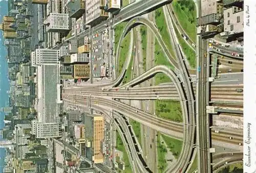 AK / Ansichtskarte 73969798 CHICAGO__Illinois_USA Eisenhower Expressway aerial view