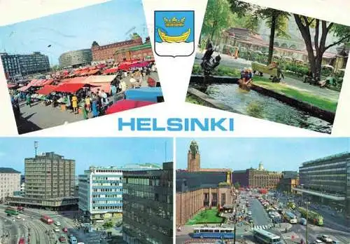 AK / Ansichtskarte 73969818 Helsinki_Suomi Markt Motive Stadtzentrum Park Restaurant