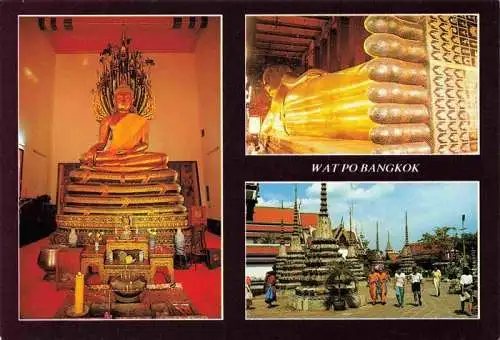 AK / Ansichtskarte 73969819 Bangkok_Thailand Phra-Nakprok Buddha Reclinning Buddha Pagodas in Wat Po