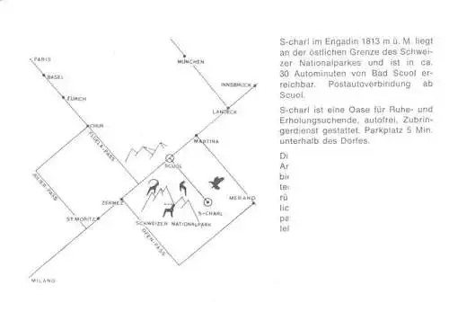 AK / Ansichtskarte  S-charl_GR Gasthaus Crusch Alba Landschaftspanorama Alpen