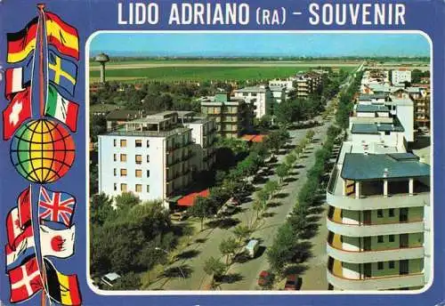 AK / Ansichtskarte  Lido_Adriano Teilansicht Flaggen