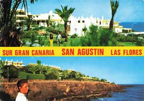 AK / Ansichtskarte  San_Agustin_Gran_Canaria Hotel Ferienanlage Kuestenpanorama