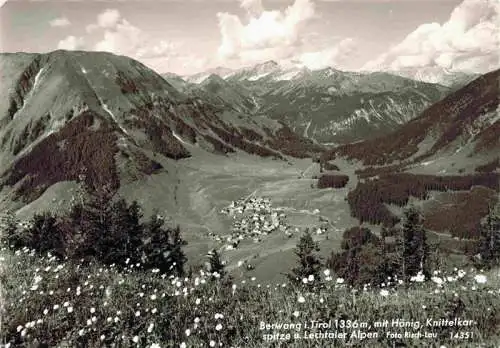 AK / Ansichtskarte  Berwang_Tirol_AT Panorama mit Hoenig Knittelkarspitze Lechtaler Alpen