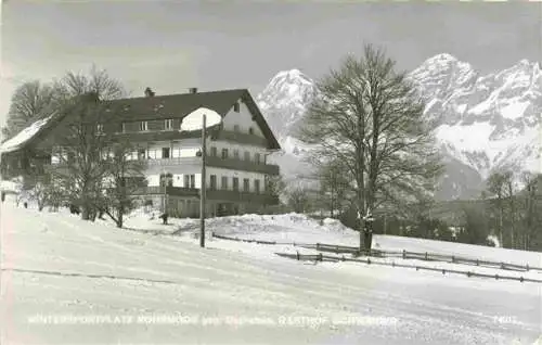 AK / Ansichtskarte 73969886 Rohrmoos-Untertal_Schladming_Steiermark_AT Wintersportplatz Alpen Gasthof Schwaiger Blick gegen Dachstein