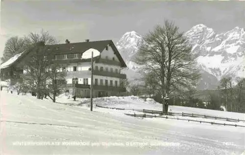 AK / Ansichtskarte  Rohrmoos-Untertal_Schladming_Steiermark_AT Wintersportplatz Alpen Gasthof Schwaiger Blick gegen Dachstein