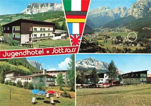 AK / Ansichtskarte  La_Villa__Val_Badia_Gadertal_Suedtirol_IT Jugendhotel Ciasa Sottsass Panorama Alpen