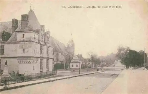 AK / Ansichtskarte  Amboise_37_Indre-et-Loire Hotel de Ville et le Mail