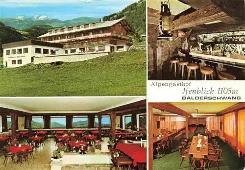 AK / Ansichtskarte 73970075 Balderschwang Alpengasthof Ifenblick Bar Gastraum Kegelbahn