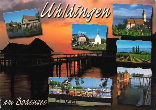 AK / Ansichtskarte 73970089 Uhldingen-Muehlhofen_Bodensee Pfahlbauten Kirche Yachthafen Bodenseepartien